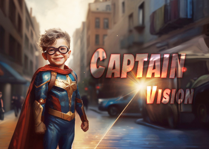 Illustration du design Captain Vision pour freination myopique