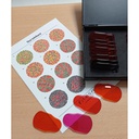 Set of 18 colorblind test glasses