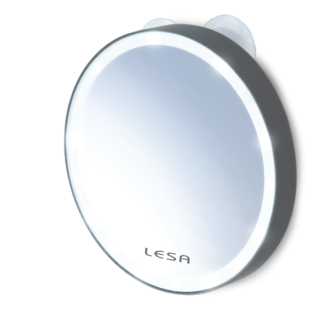 10x beleuchteter Reisespiegel