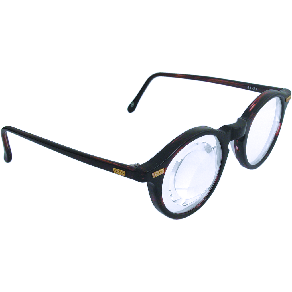 Brille mit Hyperokular