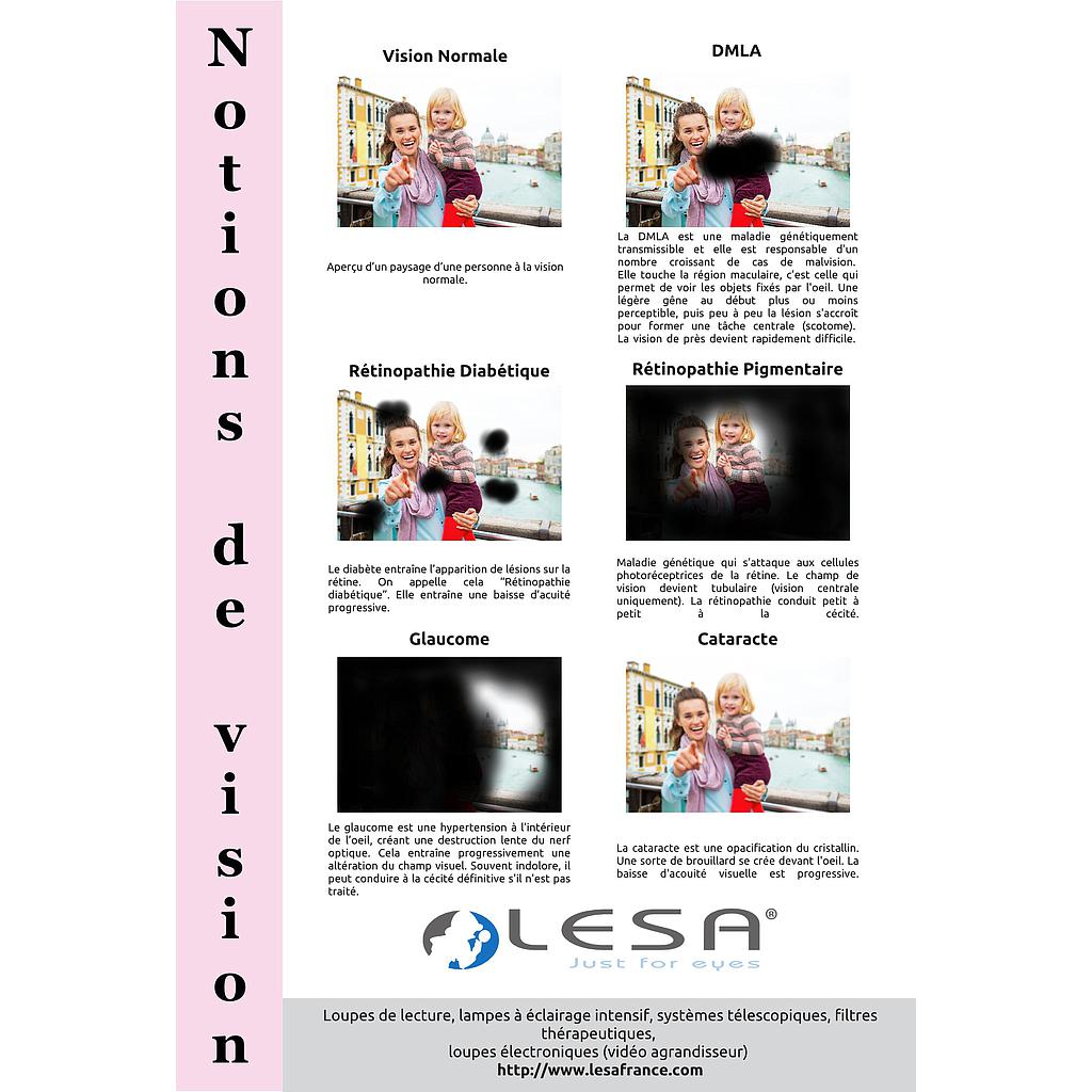 Poster „Notions de vision“ 610x900mm