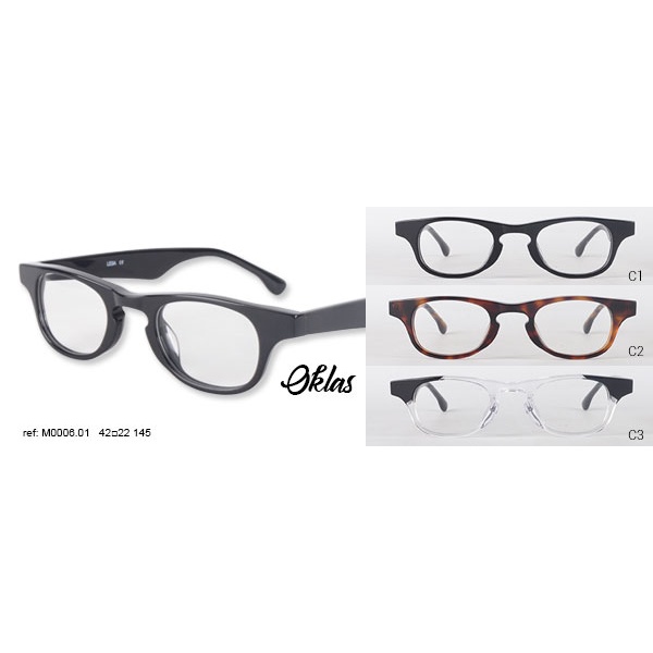 [BV08.C1.03] Prismatische Brille Oklas (Black (C1), +3.0)