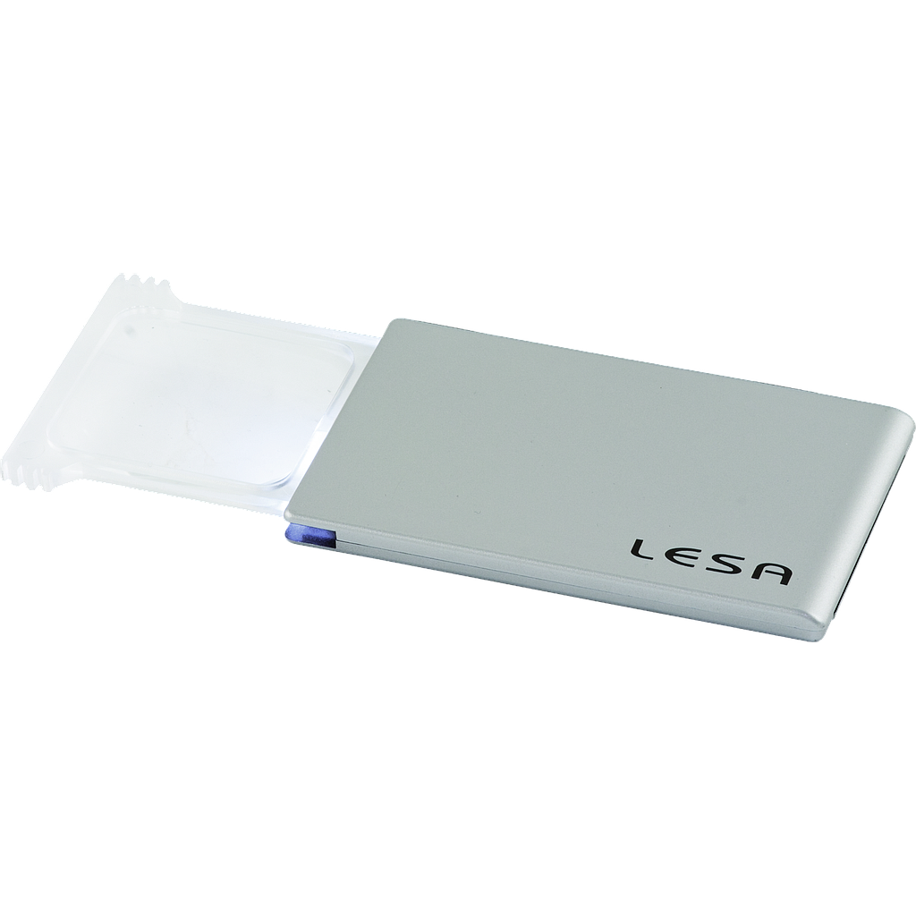 Pocket magnifier "Slim Pocketlite" 42x42mm 2x LED