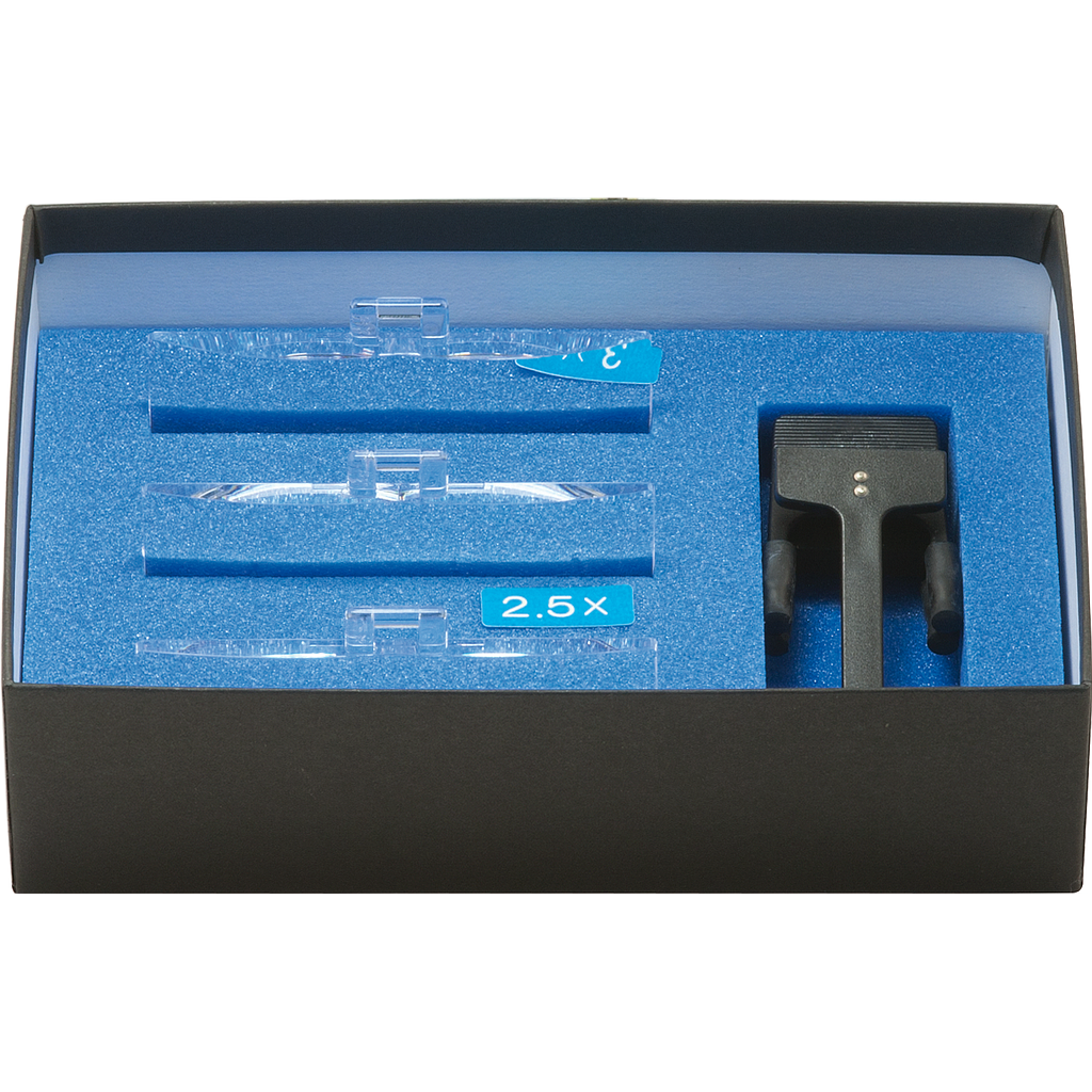 Clip 3 binokulare Vergrößerungsgläser 2x/2,5x und 3x