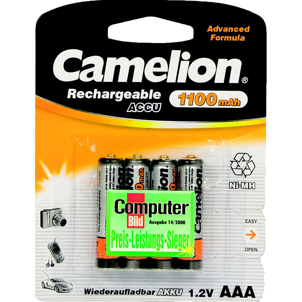 Wiederaufladbare LR03-Akkus NiMh 1100mA pro 4