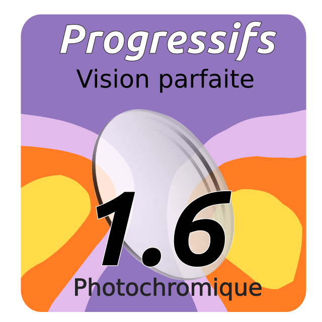 Lens Progressif Vision Perfect Photochromique Indice 1.6