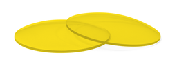 [FL] Pair of CR39 UV400 tinted flat lenses
