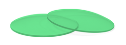 [FL] Pair of CR39 UV400 tinted flat lenses